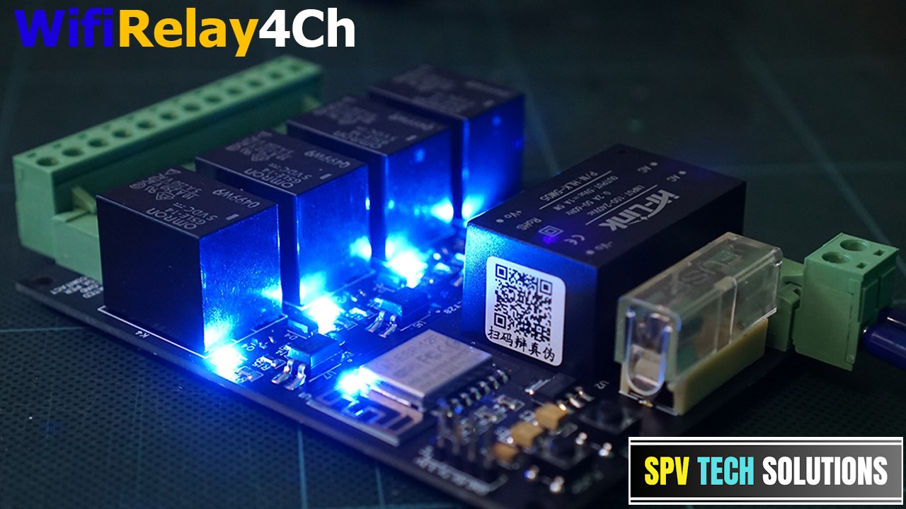 PCB Wifi Relay 4 Channels